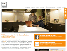 Tablet Screenshot of kuechen-weimar.de